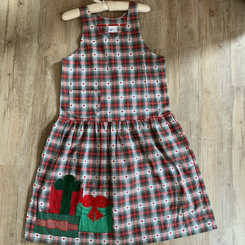 Vintage Red and Green Plaid Dress
